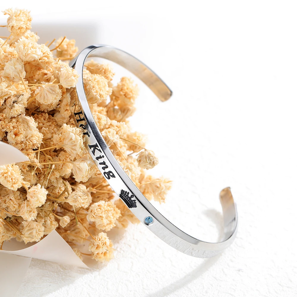 Cross-border special engraving She Believed She Could So She Did Titanium steel bracelet can be customized