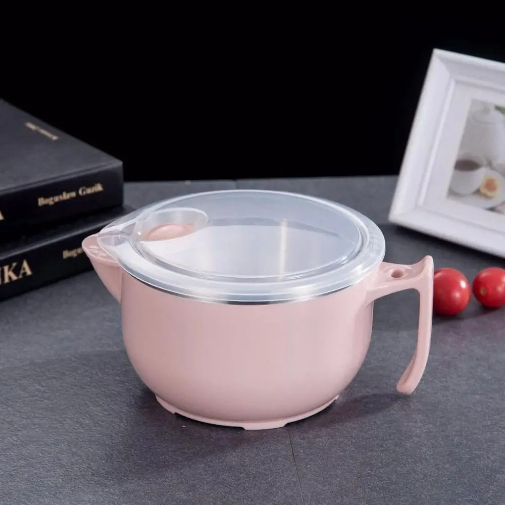 304 Stainless Steel Nordic Ribbon Sealed Fresh Keeping Children Double Insulated Cup