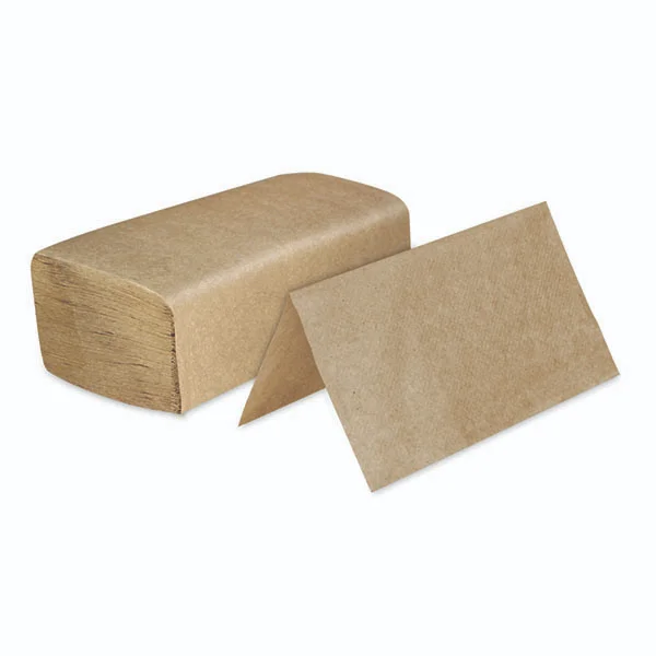 Factory OEM ODM 1 PLY 100 To 300 Sheets Single Fold Brown Paper Towel V Fold Paper Towel