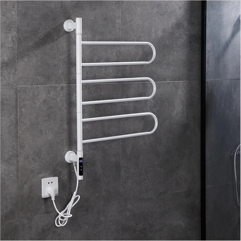Custom  Factory Direct Lowest Price Heated Towel Clothes Rack Electric Rail Metal Pipe Holder Towel Heater Towel Rail Holder