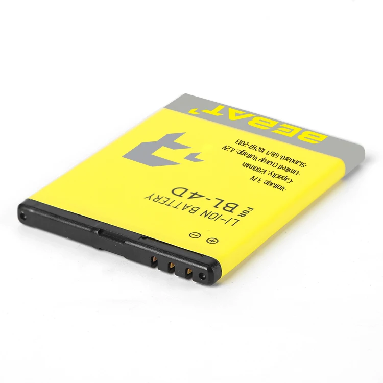Factory price wholesale High quality phone battery rechargeable 3.7V 1300mah bl-4d for Nokia mobile phone bl4d battery