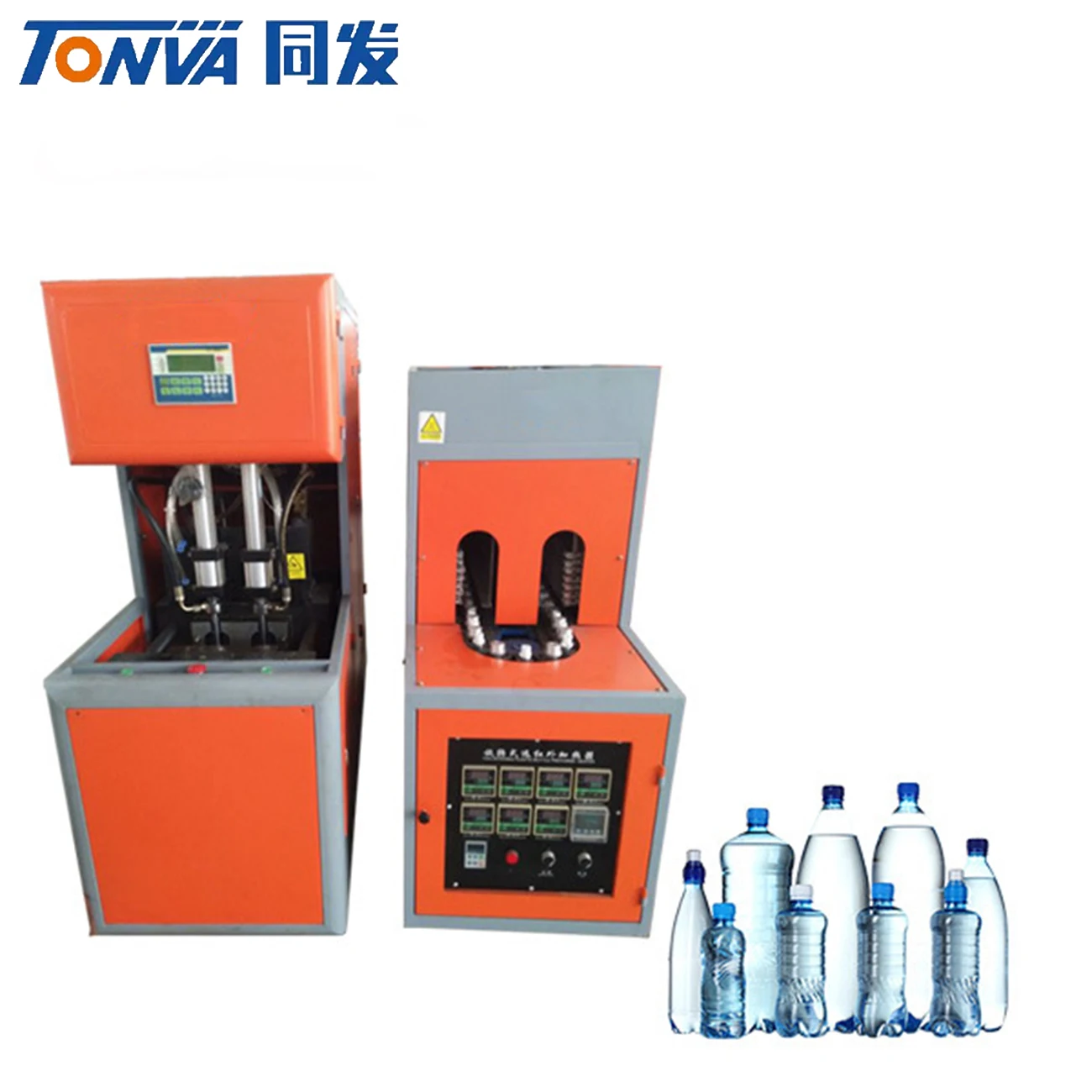 High Speed Semi Automatic Manual 2 Cavities PET Bottle Blow Molding Machine