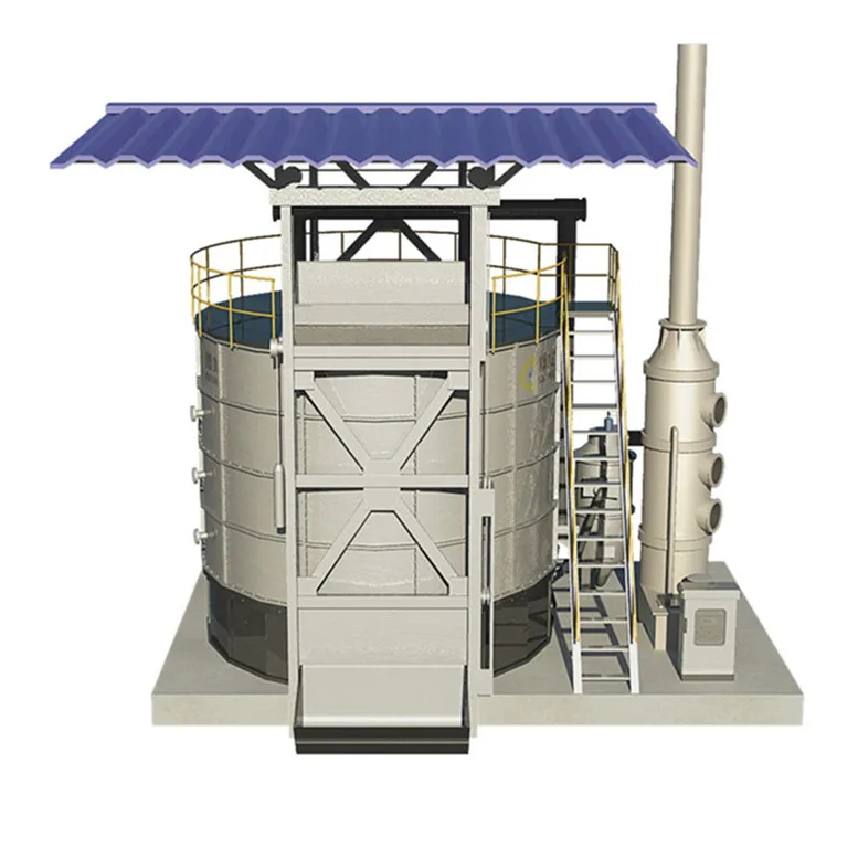 poultry manure organic fertilizer processing plant stainless steel fermentation tank