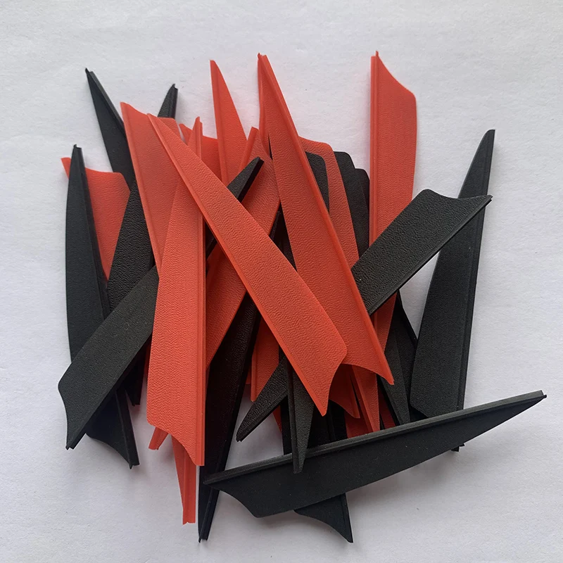 Factory Outlet Archery Arrow DIY Fletching 3Inch Shiled Archery Carbon Arrow Feather Fletching Plastic Vanes