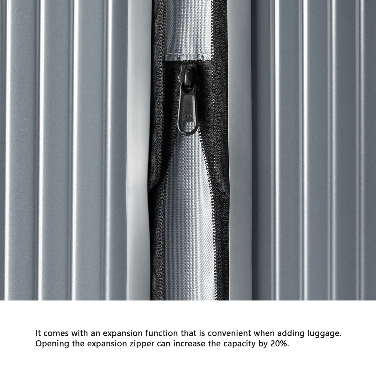 Business Front Opening TSA lock Carry On Aluminum Trolley Travel Suitcase Luggage With Laptop Bag