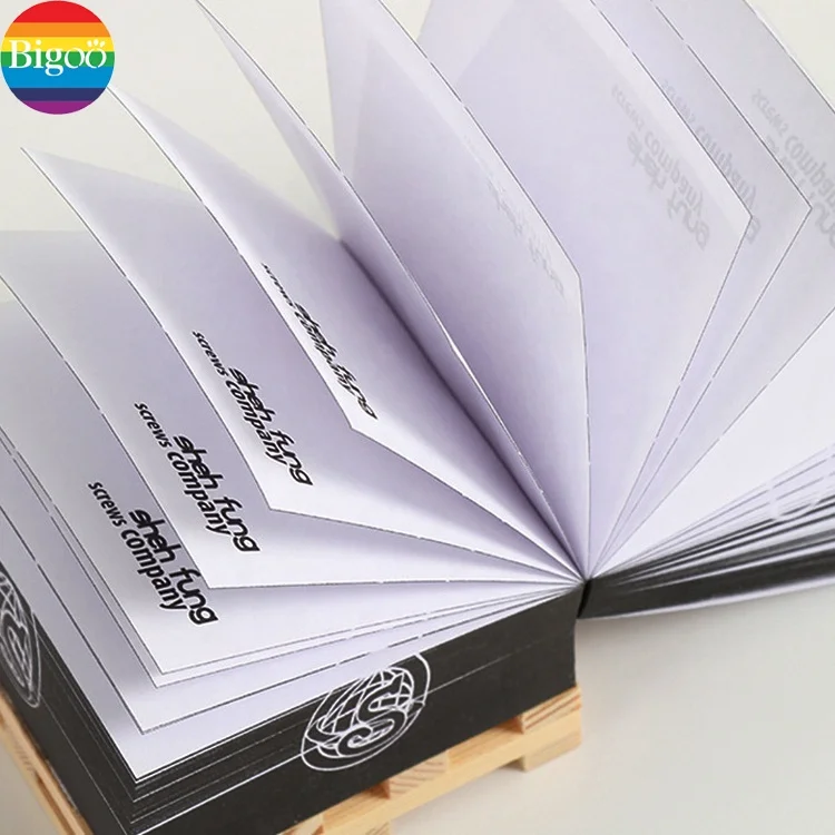 Personalized memo block sticky advertising notes pads with customization print with wood pallet packing