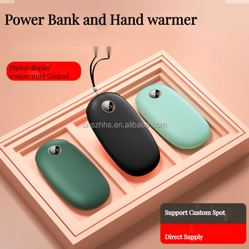 Customize Portable Heater Gift Hand Warmer Reusable Power Bank Electric Usb Rechargeable Hand Warmer
