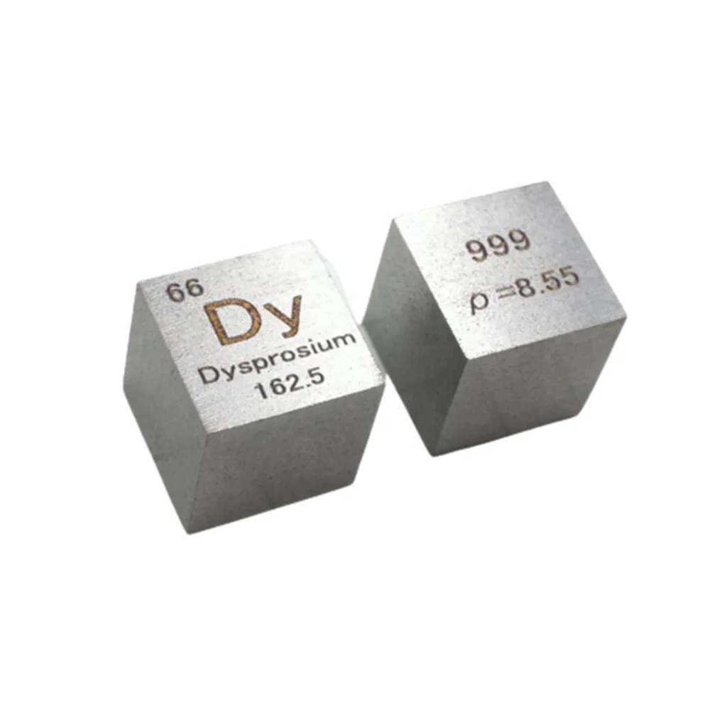 Rare Earth Metal Element 10mm Dysprosium Cube for Collection