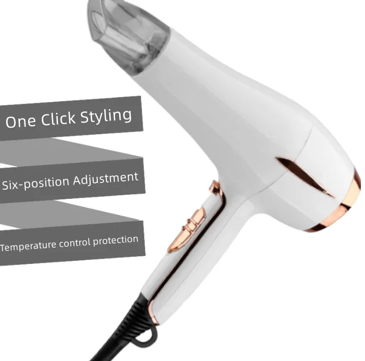 Powerful 1800W hot and cold wind hair dryer multi-speed adjustment ultra-quiet constant temperature home hair dryer
