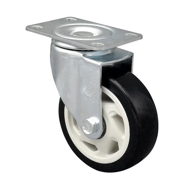 JXL factory direct sales 4 inch medium   sized through wheel industrial medical tool cart universal caster