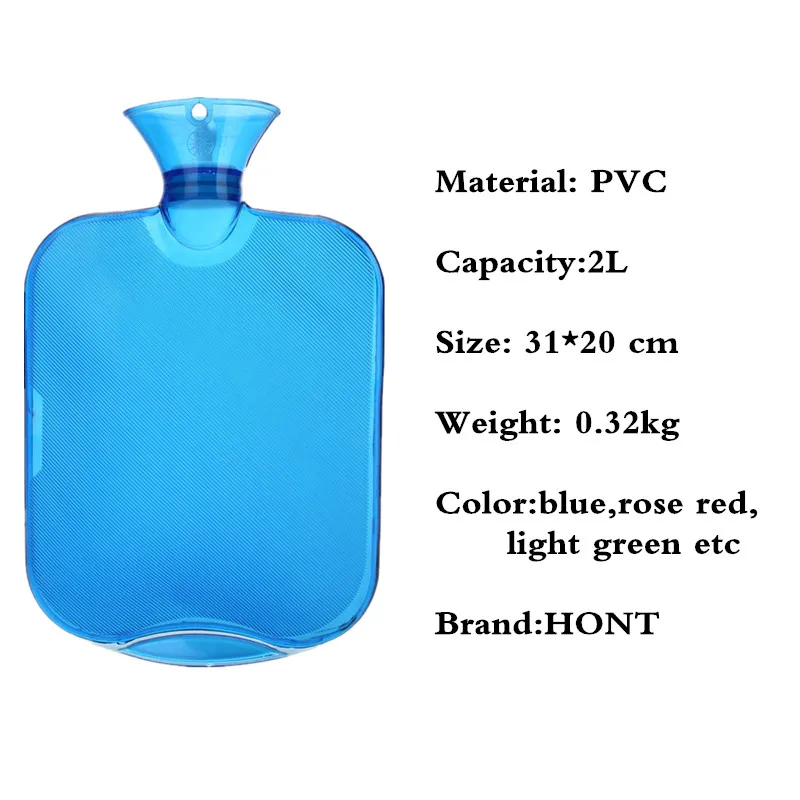 
PVC hot water bottle bag for relief stomach ache 