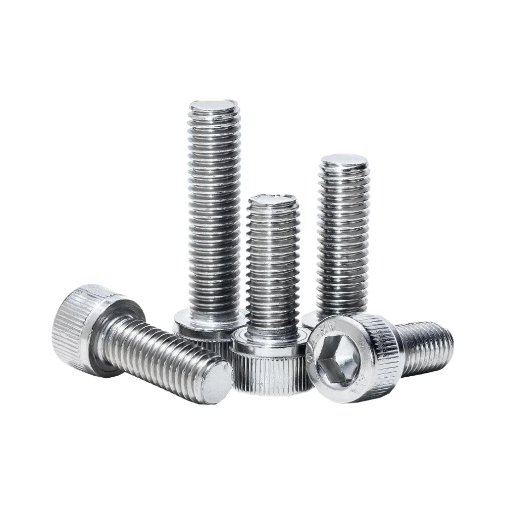 304 Stainless Steel Hex Screws First Six Angle DIN912M3M4M5M6M8M10M12M14 Cylinder Head Rivets