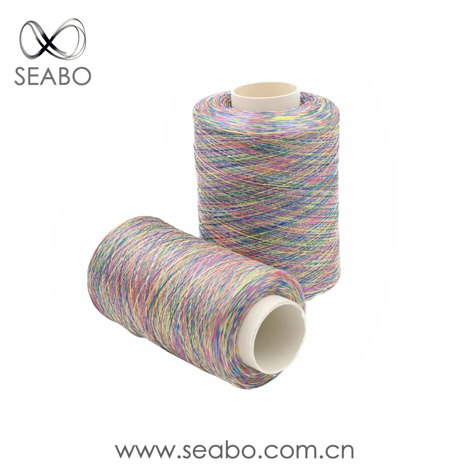 Customized 100D 150D Air Covered Yarn Polyester Spandex Knitting Yarn