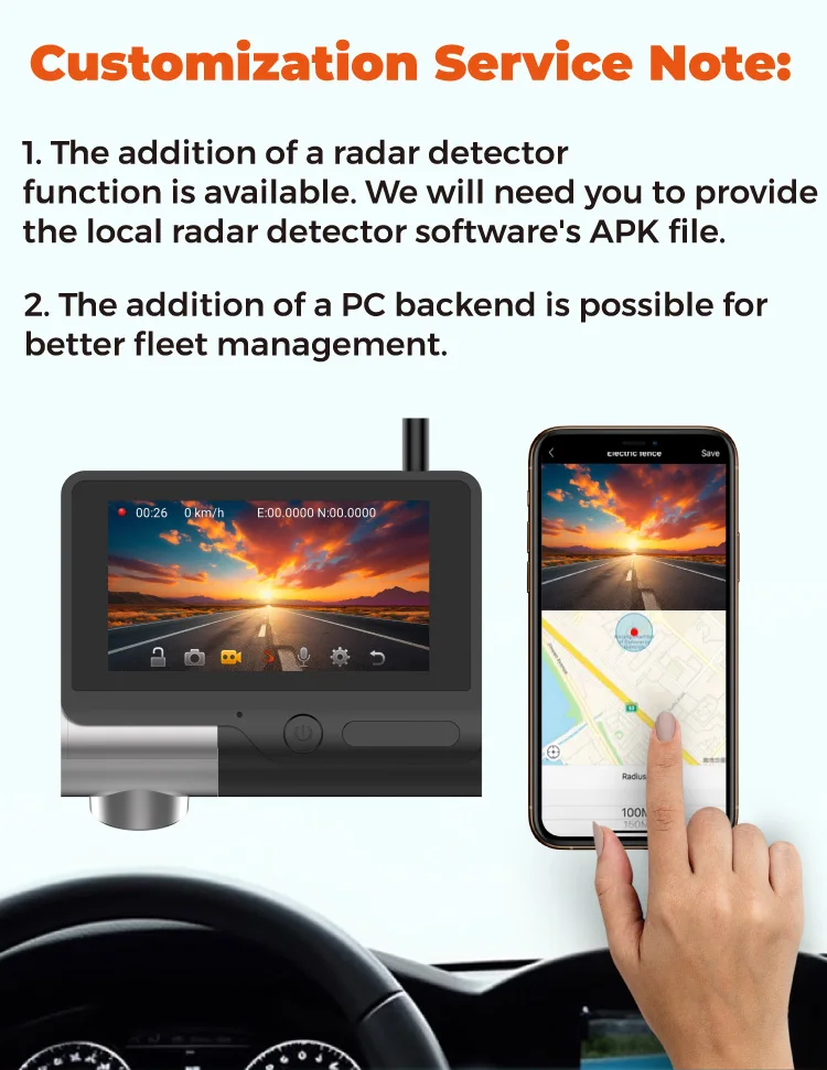DVR Customized molds  real-time remote monitoring  with GPS positioning  Double recording before and after