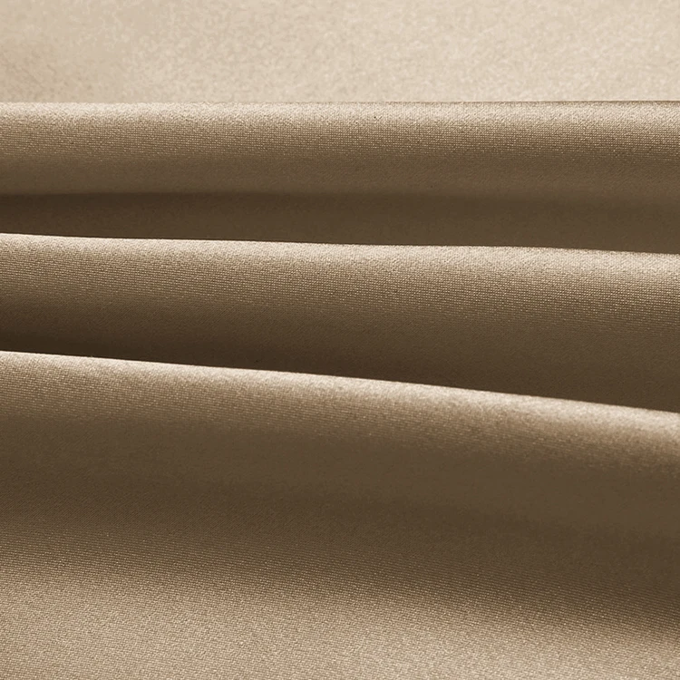 100% mulberry silk fabric 30mm Silk Charmeuse Fabric width 45' No.15  camel Color