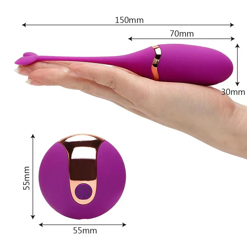 Whale Shape Vagina Anal G-spot Stimulation Egg Vibrator Remote Vibrating Massage Eggs for Men Woman