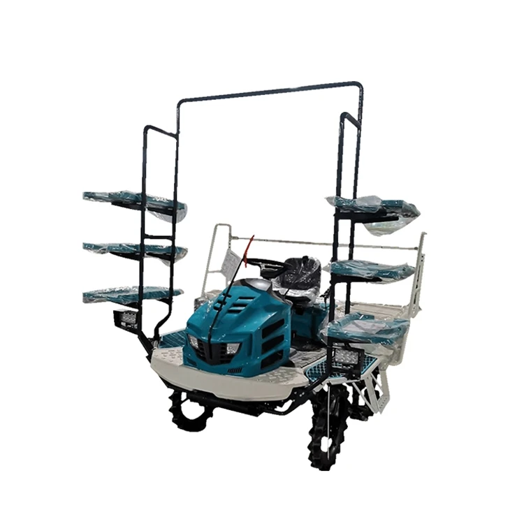 Vegetable Paddy Rice Transplanter riding paddy rice planting machine