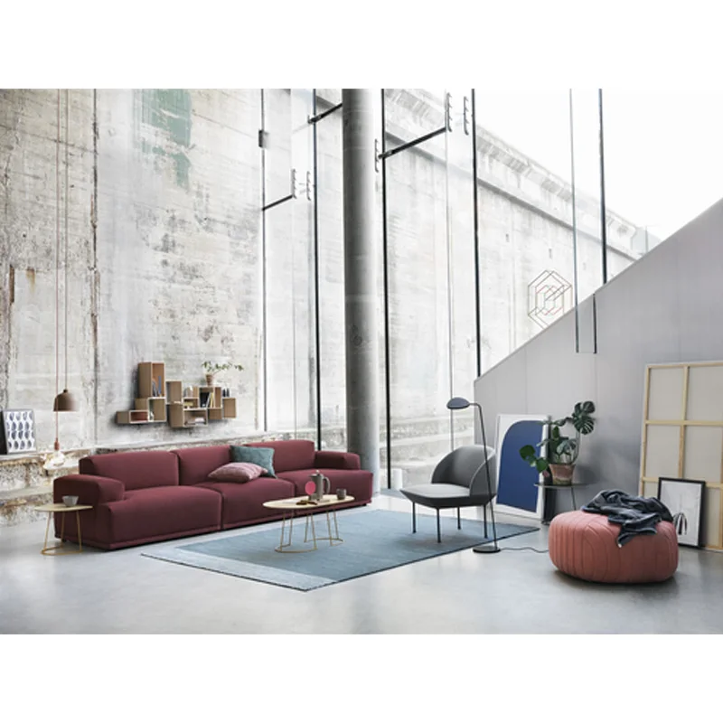 Hot Sales Modern Design L Shape Modular Sofa Gray Sectional Sofa Connector Sofa Set