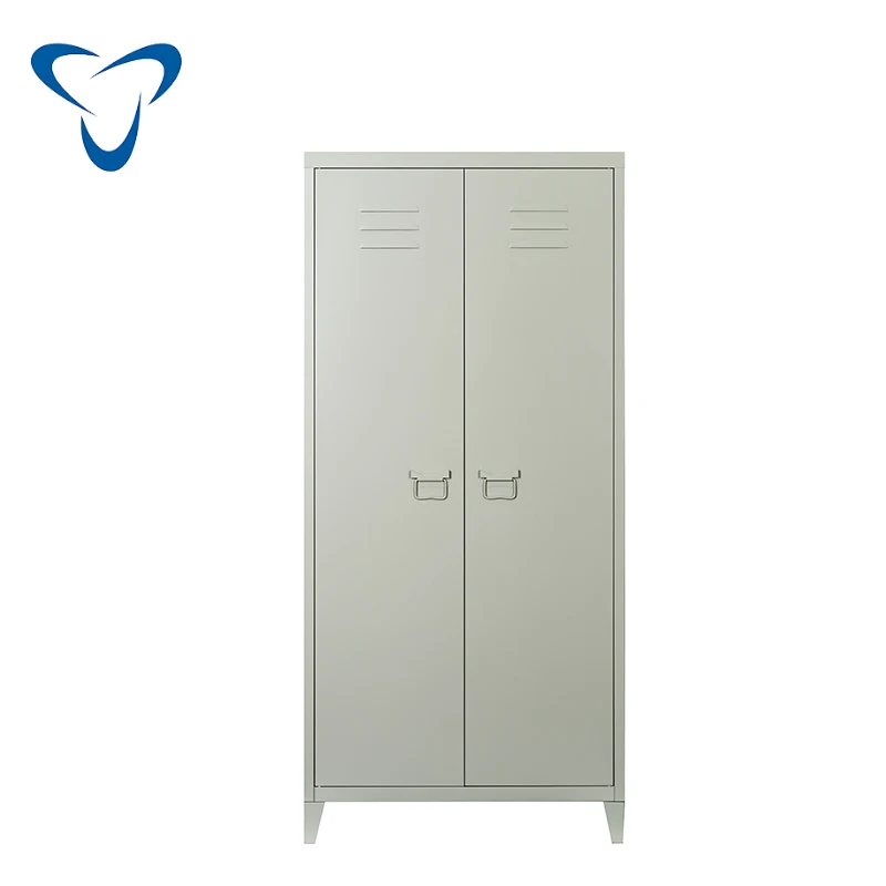 New Fashion Metal Home Storage Cabinet almari besi Modern Family Clothes Wardrobe Bedroom Living Room Clothes Cabinet Low Price
