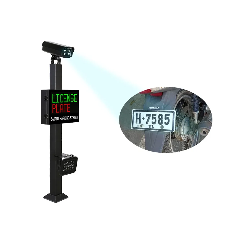 out door 4g anpr ALPR/LPR Poe network ip camera with software License plate recognition parking management system