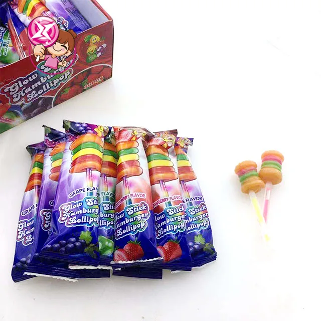 10 г ярких флуоресцентных палочек в форме гамбургера