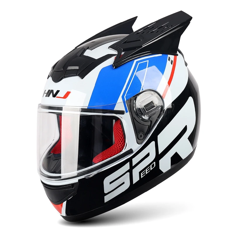 Автомобильный мотоциклетный шлем с кошачьими ушками украшение для мотоциклетного шлема на все лицо косплея автомобильный аксессуар Стайлинг