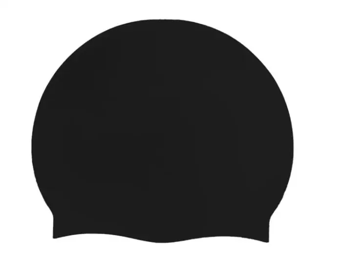 Colored Silkscreen Printed Silicone Swim Cap Silicone Patterned Swim Cap Custom Logo