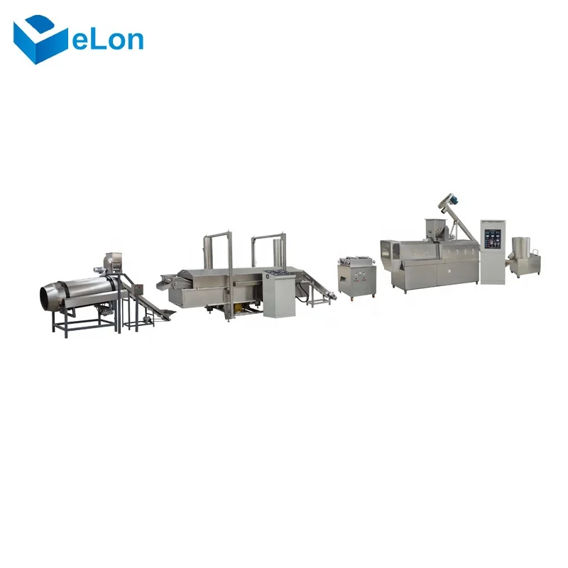 Wheat flour fried bugles rice crackers snacks making machine