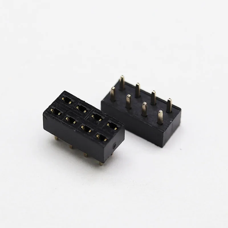 Factory sale direct double row straight pitch 2.54mm height 3.5mm positions 2-40pin female pin header Y end socket connector