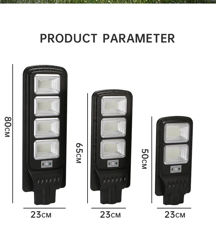 Remote Control Solar Street Light Ip65 100w 200w 300w Integrated All In One Solar Light Outdoor Street