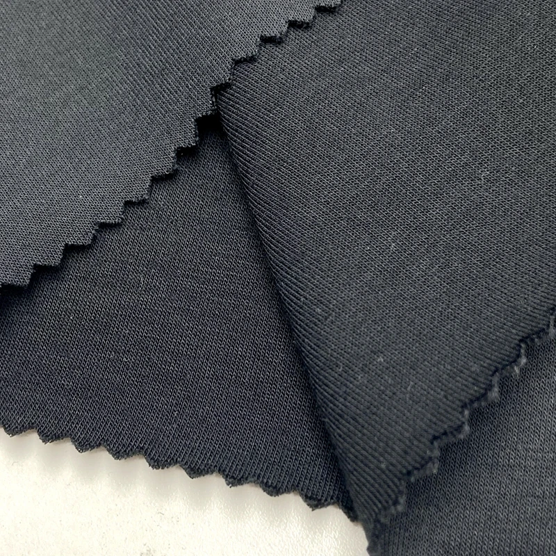 Wholesale 5% spandex 47% polyester 48% modal knit solid 260gsm soft air layer scuba fabric for pants hoodies