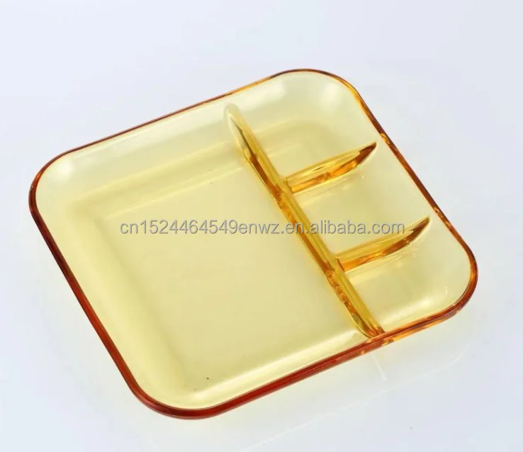 new design glass plate salad bowl  fruit and vegetables Glass for dessert