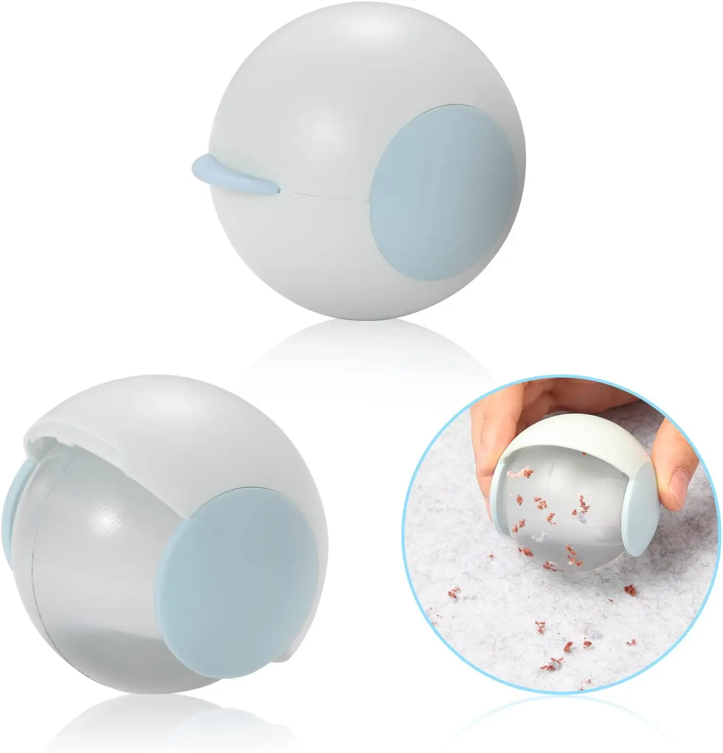 Pet Hair Purse Removal Tool travel mini hair remover cleaning hair sticky ball for pet clothes car lint roller