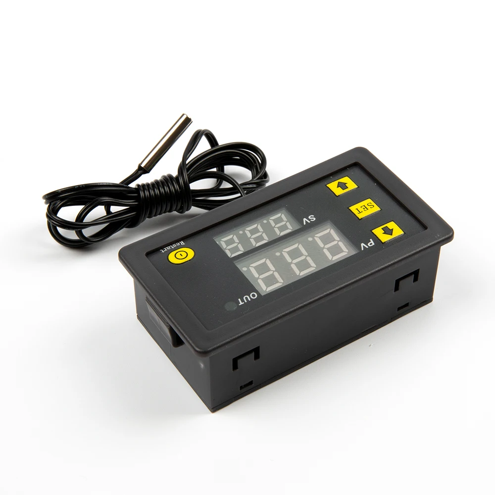 W3230 24V Digital Temperature Controller Thermostat Control Switch Sensor Meter With 1M Cable