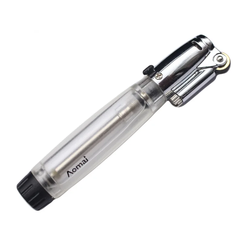 Creative mini fixed fire gas lighter refillable cigarette butane lighter smoking accessories