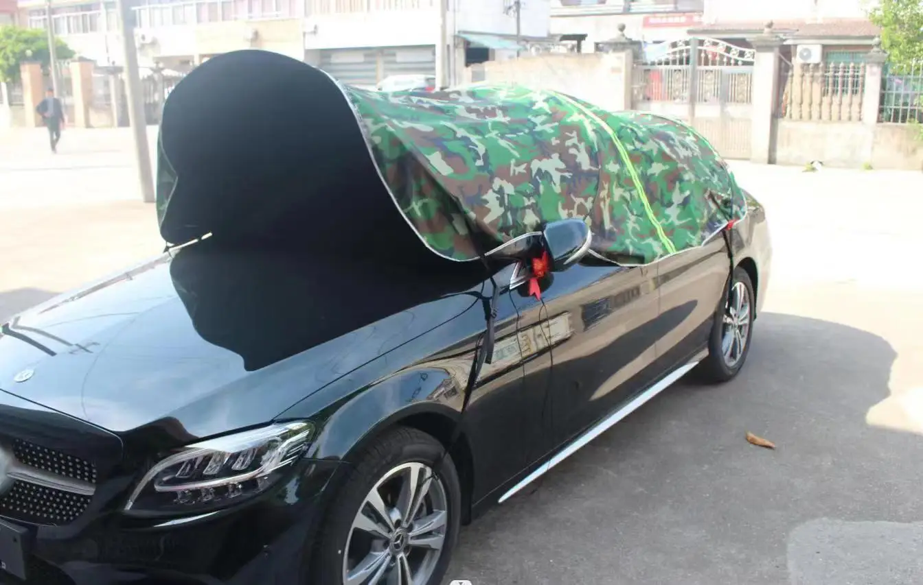 Custom Logo Foldable Car Cover Roof Umbrella automobile Sunshade