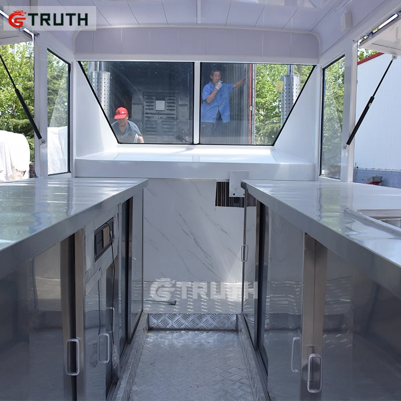 Ice Cream Hot Dog Food Carts Mobile Food Trucks Sale In China