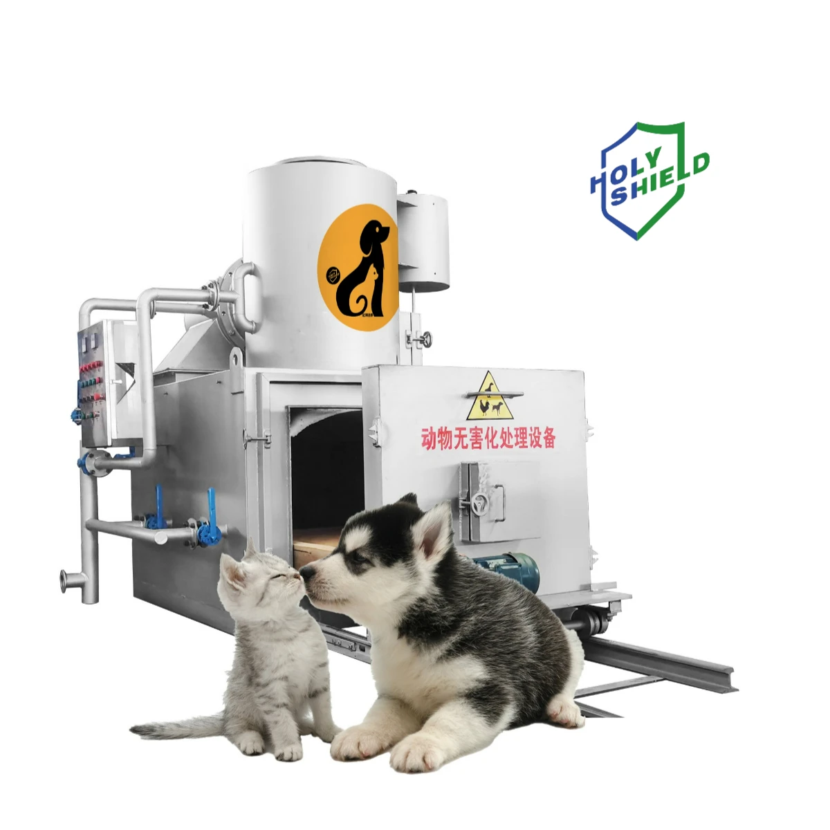 Mobile 20-500KG Plasma Electric Animal Incinerator For Pet Crematorium Smokeless