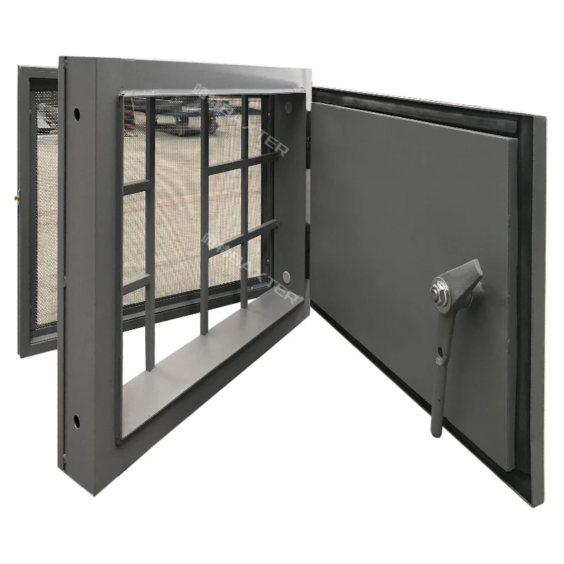 fireproof Waterproof Insulated and Ventilation Stainless steel sealed window