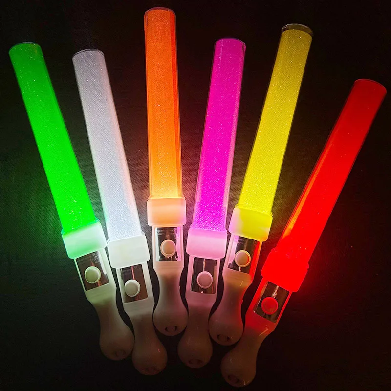 Hot Sale LED multicolor light stick glowing short stick flashing Concert Party Led Glow Stickss