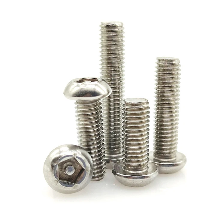 304 stainless steel 316 Inner pentagon anti-theft screw anti-theft Outer Triangle Drive Security Screw Bolt with column