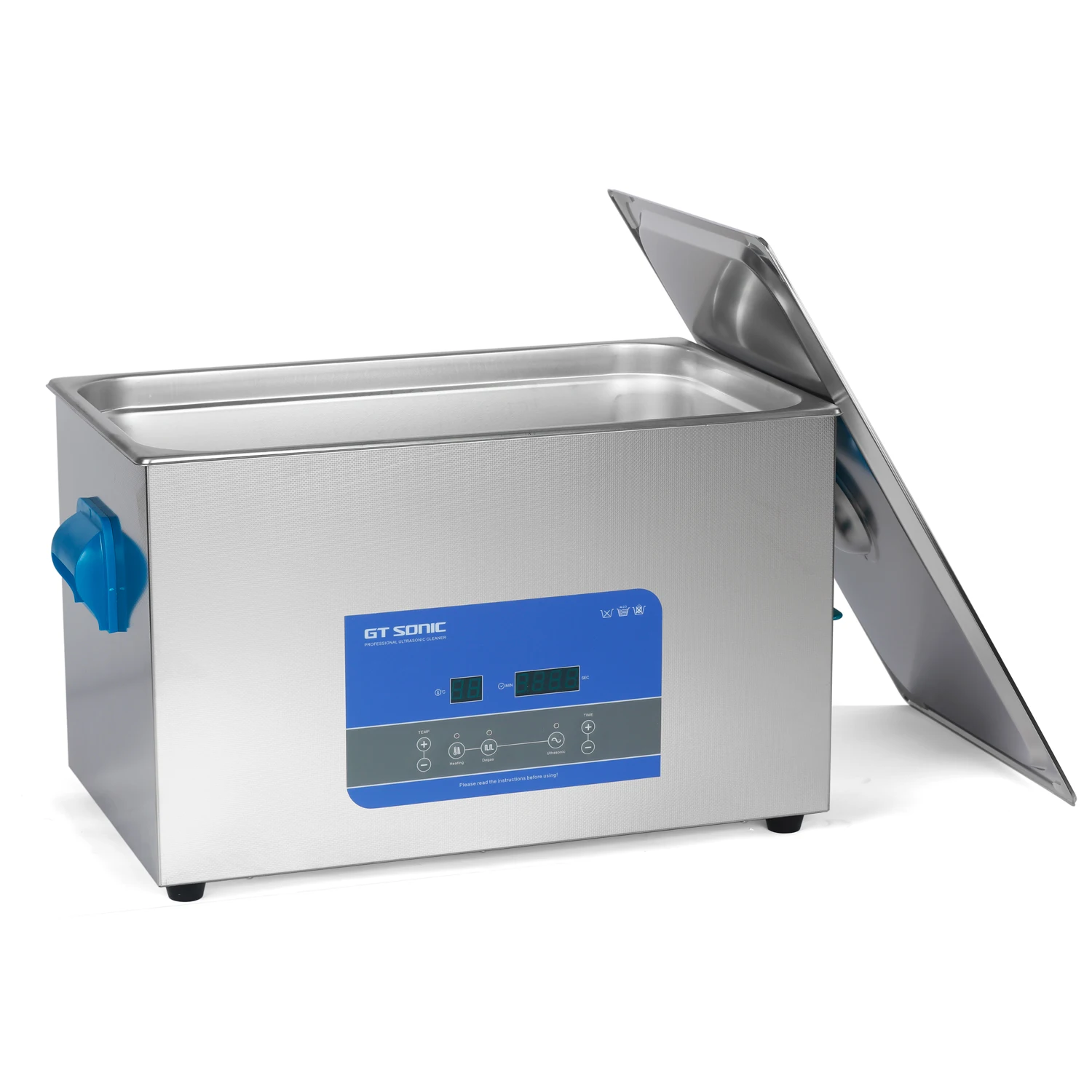 20L Dental Instrument Ultrasonic Cleaner Ultrasonic Dish Cleaner With Basket Heater Timer