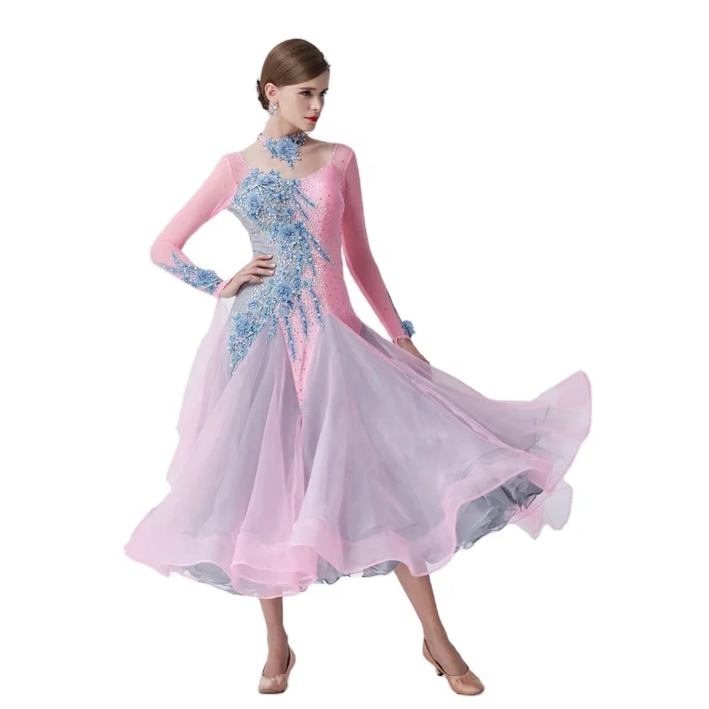 B-19371 High-end international standard ballroom dance dress ballroom latin dance dress for ballroom dancing for children