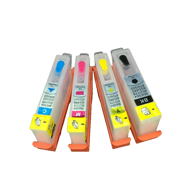 Empty Refillable Ink Cartridge With Reset Chip Compatible For HP655 Deskjet Ink Advantage 3525 4615 4625 5525 6525 CISS