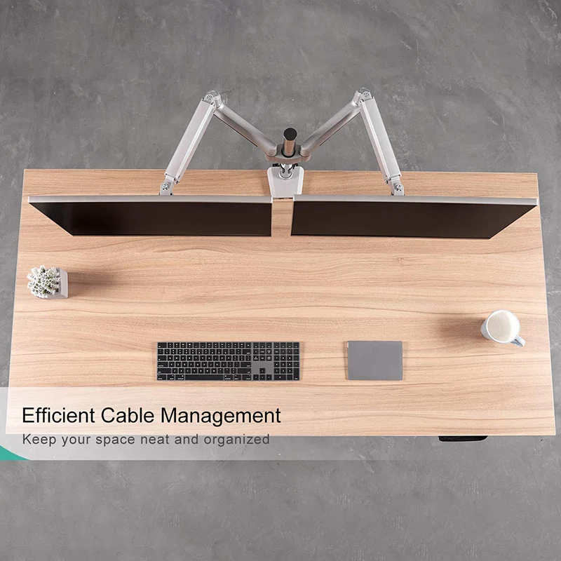 aluminum monitor arm for dual computer monitor