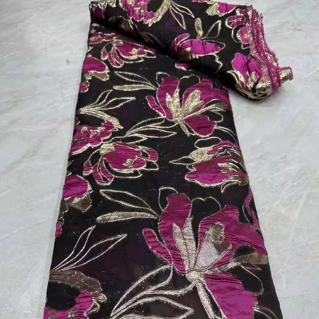 YZL093   Floral Jacquard Fabric Brocade Jacquard Fabric For Lady Woman Dress