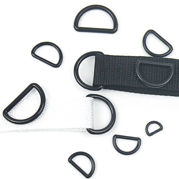 Plastic 15/20/25/38 MM D Ring Adjustable D Ring Buckles Loop Slider For Bag Straps Webbing Belt accessories