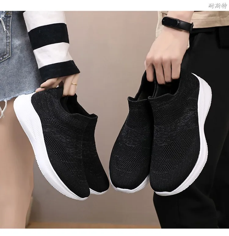 Womens Walking Sock Shoes loafers sneakers Lightweight Slip on Breathable Yoga Sneakers shoes for women US size 10,11,12