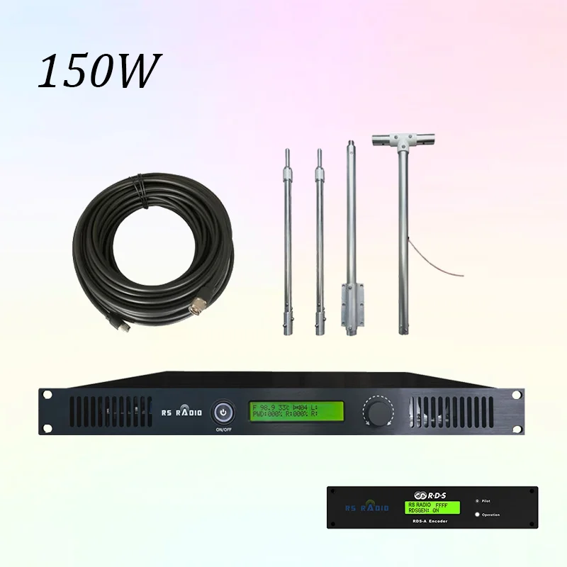 150W Stereo FM broadcast Transmitter KIT WITH RDS Encoder