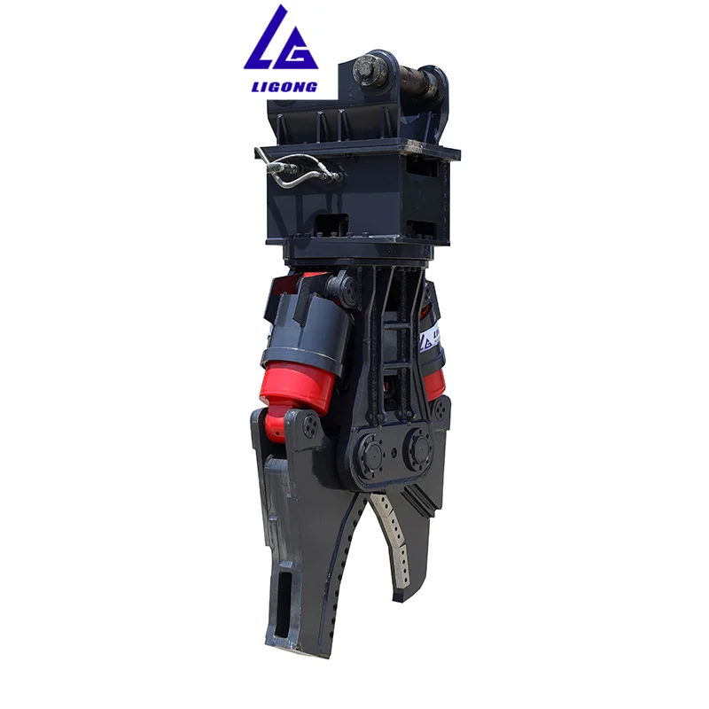 Dual-Cylinder Hydraulic Shear for Steel Beam and Plate Cutting, hydraulic rotating rebar scrap shear pulverizer cutter